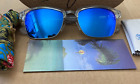 New Maui Jim Kawika Polarized Sunglasses B257-05CR Crystal/Blue Hawaii Glass **
