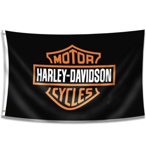 Harley Davidson 3x5 Foot Grommet Flag Harley Motorcycle Mancave Wall Banner