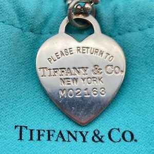 Tiffany & Co. Return to Tiffany Heart Tag ball chain Necklace 34