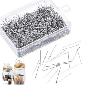 300PCS 35mm Stainless Steel Sewing Pins Dressmaker Straight Quilting Jewelry DIY