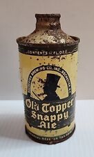 Old Topper Snappy Ale-12 oz. 1940's IRTP  J Spout cone top - Rochester, New York