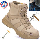 Indestructible Tactical Boots Mens Steel Toe Bulletproof Work Boots Safety Shoes