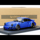 Ignition 1:18 Porsche RWB 911 964 Matt Blue Diecast Car Model Collection IG2461