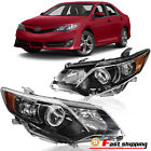 Fit 2012 2013 2014 Toyota Camry Halogen Projector Headlights Assembly Left&Right
