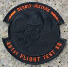 F-35 FLIGHT TEST SQUADRON 461st DEADLY JESTERS BLACK PATCH WOW!