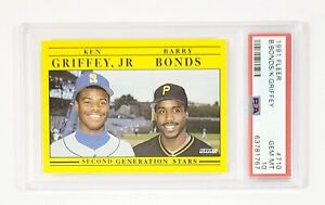 1991 Fleer Ken Griffey Jr Barry Bonds #710 PSA 10