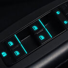 Universal Blue Luminous Car Interior Window Door Switch Sticker Car Accessories (For: 2017 Jaguar XF)