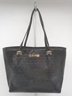 NWT Michael Kors Signature Carryall Black Patent Leather Tote Handbag Purse