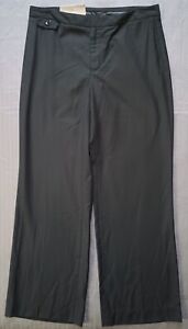 NWT Merona Dress Pants Women's Size 10 Black Striped Classic Fit Wool Blend