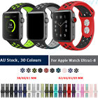 Silicone Nike Sport Strap iWatch Band For Apple Watch Series Ultra 8-1SE 38-49mm