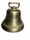 Antique Vintage Cow Bell 4.25” Canadian Embossed Beaver Image Brass Cow Bell