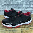 Nike Air Jordan 11 Retro Low Bred Black Red White 2015 528895-012 Mens Size 8