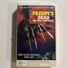 Freddy's Dead VHS Horror Ex-rental Nightmare On Elm Street Alice Cooper