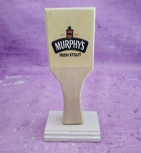 Murphys Irish Stout Brewing Beer Tap Handle Wooden Bar Keg Man Cave 8 Inch
