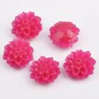 10pcs 15mm Flower Shape Artificial Coral Charms Loose Beads for Jewelry Making