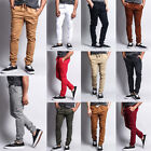 Victorious Men's Elastic Waist Trousers Twill Skinny Joggers Pants  - JG876-JJ1F