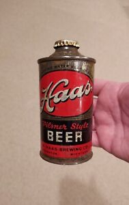 RARE 1930s HAAS PILSNER STYLE BEER cone top from Houghton MICHIGAN !!