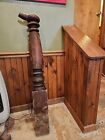 #706 Antique Newel Post  Cherry ?stairs Railing Architectural Salvage Beautiful