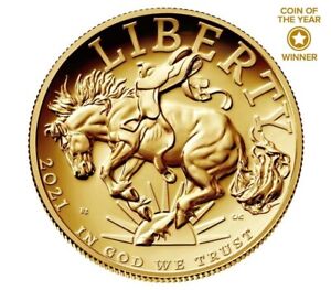 2021-W Proof $100 American Liberty High Relief 1 oz Gold Coin with Box and COA