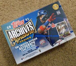 2021 Topps Archives Signature Series Baseball Active Player Edition Hobby Box