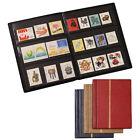 USA STOCK 20 Sheets Stamp Collection Album Stamps Storage Book Holder Red Brown