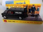 Corgi 448 Restored Police Mini Van with a free repro box & plinth