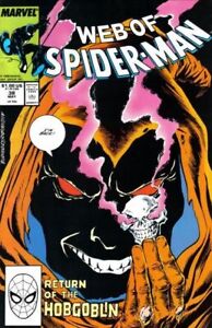WEB OF SPIDER-MAN #38 (1988) VF | 'Moving Up' | Bob Budiansky HOBGOBLIN Cover