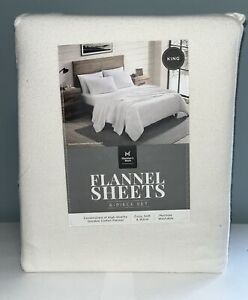 MEMBER'S MARK 6 PIECE HIGH QUALITY DURABLE FLANNEL SHEET SET, COZY, SOFT, WARM