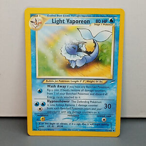 Light Vaporeon #52 Pokemon Neo Destiny - WoTC MP - Pokémon Card