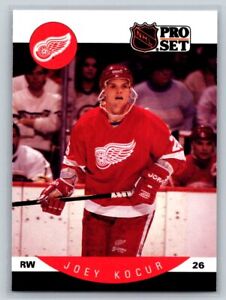 1990-91 Pro Set #73 Joey Kocur Detroit Red Wings Rookie Hockey Card