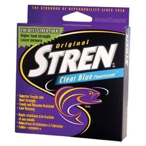 Stren Original®, Clear/Blue Fluorescent, 10lb | 4.5kg Monofilament Fishing Li...