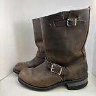 Frye Veronica Short Womens Riding Motorcycle Brown Suede Boots Sz 9.5M