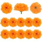 Marigold Flower Heads Bulk, Lots Artificial Flowers Heads for Garlands Crafts