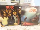 AC/DC 2X VINYL LP LOT HIGHWAY TO HELL  & LET THERE BE ROCK - LOWER TIER ORIGINAL