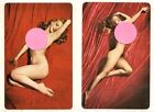 2 Vintage MARILYN MONROE Pinup Playing Cards 1949 Photos Mint Tom Kelley 1976