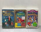 Lot of Three Assorted Sealed Disney VHS Tapes