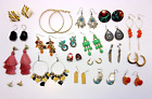 Vintage to Now Fashion Jewelry PIERCED  EARRING Lot Mixed Materials, Styles #71