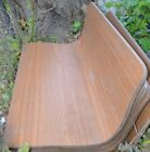 1x Restaurant Cafeteria Booth Seat Booths Seats Seating Contour Brown Laminate