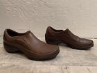 Merrell Spire Stretch Dark Brown Comfort Shoes Womens Size 8 Leather Slip On