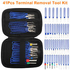 41x Pin Extractor Tool Terminal Ejector Connector Removal Kit w/ Protective Bag