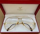 Vintage Cartier Vendome Santos Aviator Eyeglasses 62mm Gold - ORIGINAL 1988