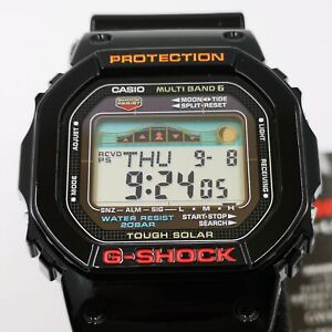 CASIO G-Shock GWX-5600-1JF Black G-Lide Tough Solar Radio Men's Watch New in Box