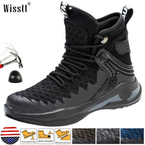 Mens Sports Indestructible Sneakers Outdoor Safety Shoes Steel Toe Work Boots US