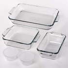 Glass Baking Dish Set, 7 Piece Glass Bakeware Set