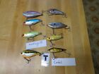 Lot of 8 Mostly Lipless Crankbaits Cordell MirrOlure Bomber?  Lot T
