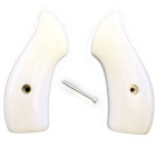 New ListingJ Frame Round butt Grips fits Smith & Wesson S&W Classic White faux Ivory fri