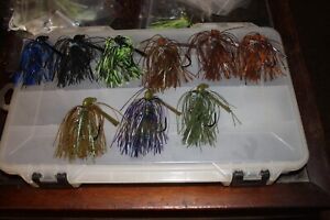 bass fishing lures lot new, never used and hand crafted.