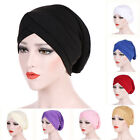 Women's Muslim Turban Hat Hijab Head Scarf Chemo Cancer Hair Loss Cap Headwear Y