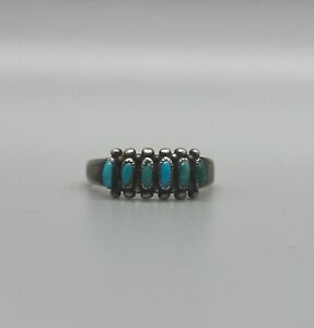Old Pawn Zuni  Turquoise Ring  size  6 1/8