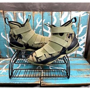 Nike Zoom LeBron Soldier 11 Camo Basketball Shoes 897644-200 Mens Size 11